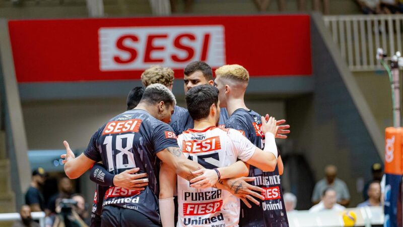 Buscando reabilitação, Sesi-Bauru recebe o Guarulhos pela Superliga Masculina