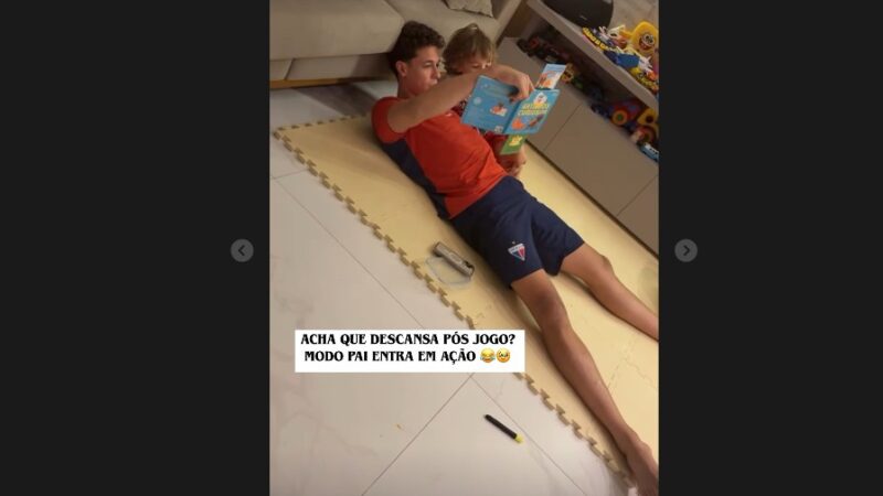 Após defesa milagrosa, goleiro do Fortaleza ativa “modo papai” em momento fofura