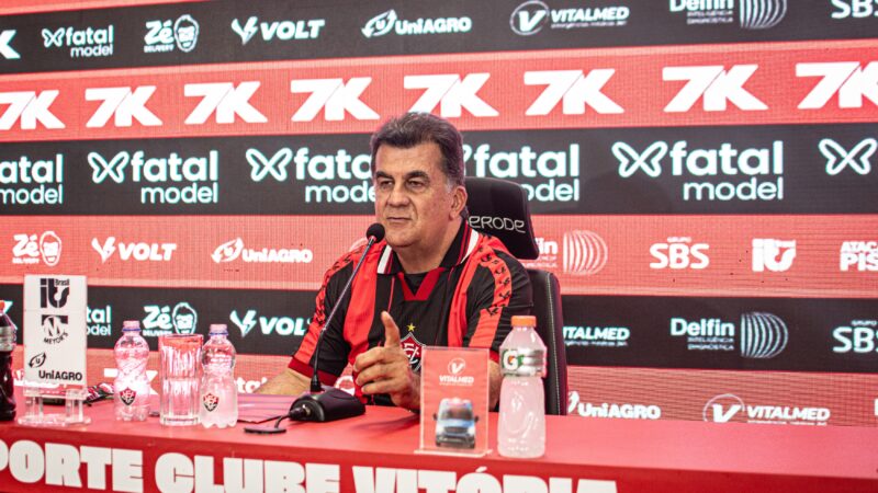 Fábio Mota planeja renovar com Jair Ventura e coloca seis jogadores como prioridade no Vitória