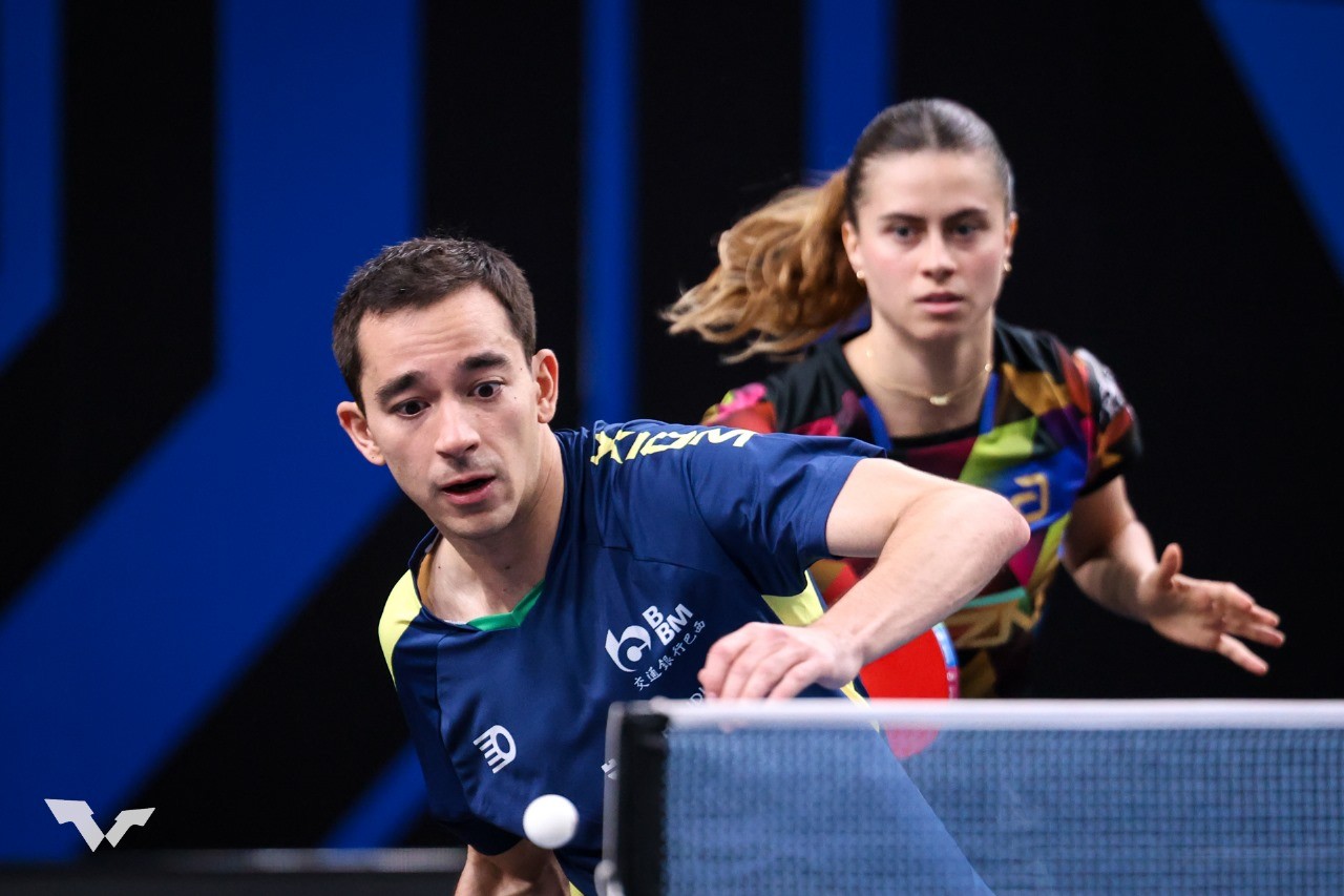 Hugo Calderano e Bruna Takahashi são eliminados do WTT de Hong Kong