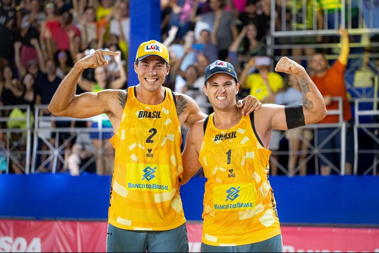 George/Saymon e Talita/Taiana conquistam etapa do Brasileiro de vôlei de praia, em Fortaleza