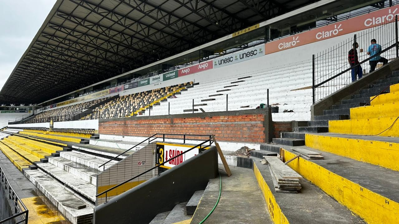 Criciúma pretende inaugurar nova área de cadeiras até metade de fevereiro