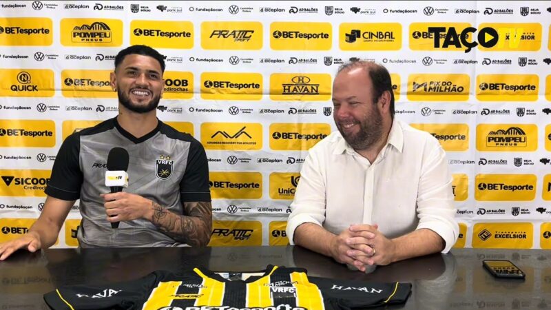 Zagueiro Alan é apresentado no Volta Redonda: ”Sabia que um dia jogaria aqui”