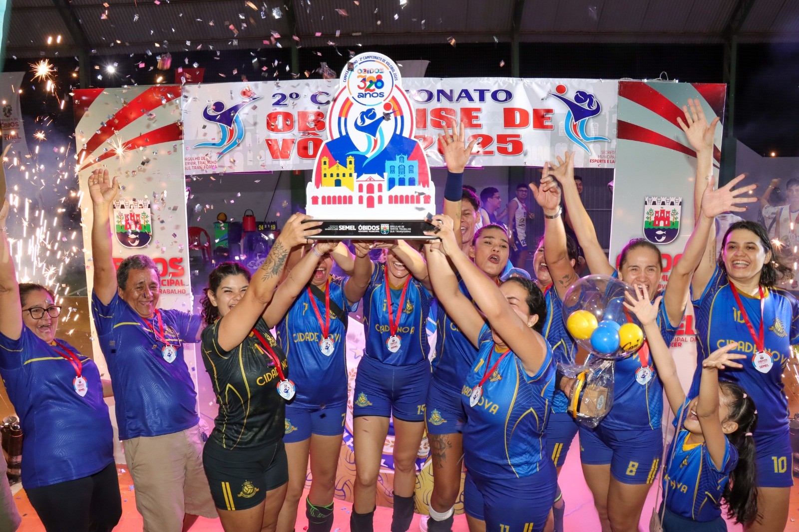 É Campeão! Cidade Nova Vôlei e Xupa Osso vencem as finais do 2º Campeonato Obidense de Vôlei