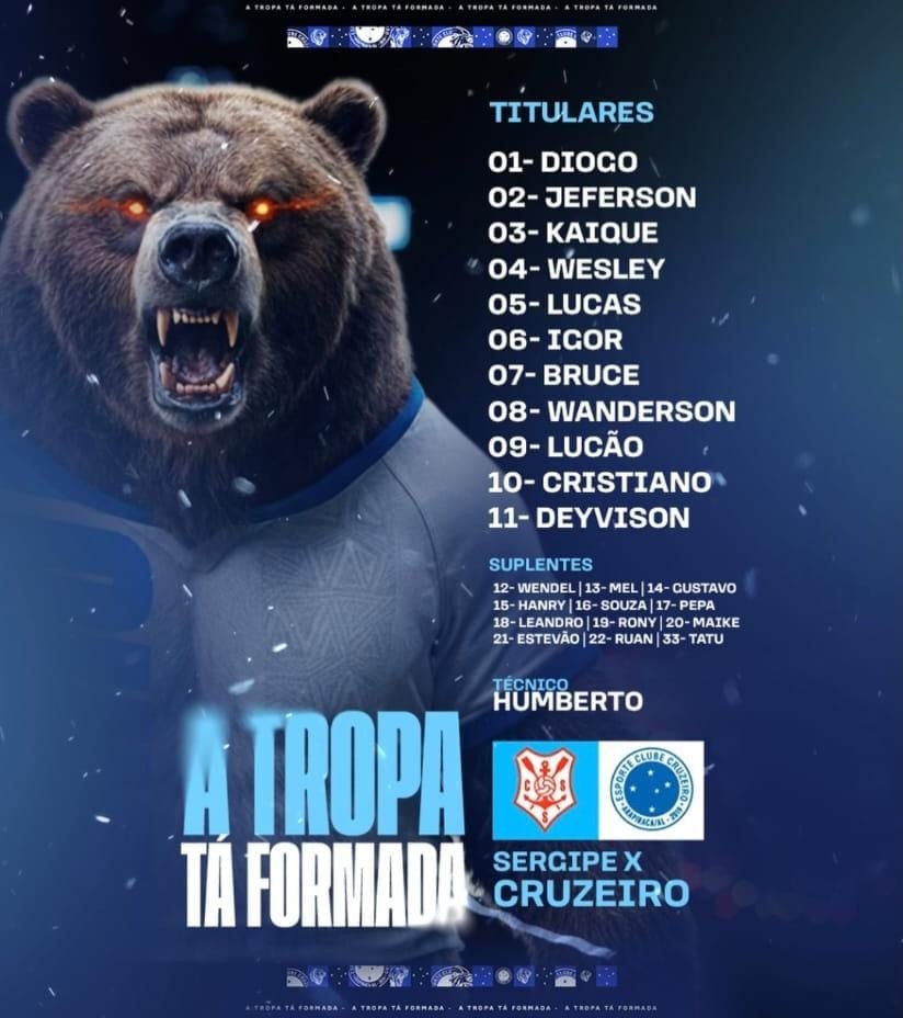 Cruzeiro-AL apresenta novo time no empate com o Sergipe; veja a escalação