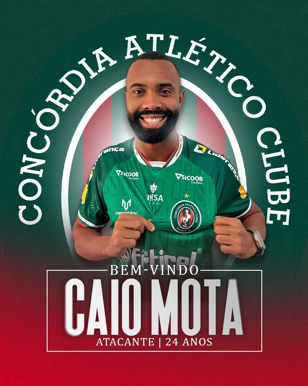 Concórdia anuncia pacotão de reforços para o Campeonato Catarinense