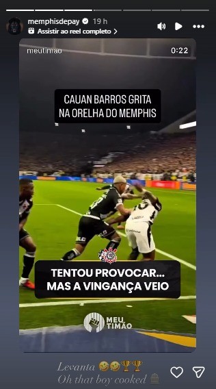 Jogadores do Corinthians elogiam Rayan e Gómez, e Memphis ironiza Barros após título contra o Vasco
