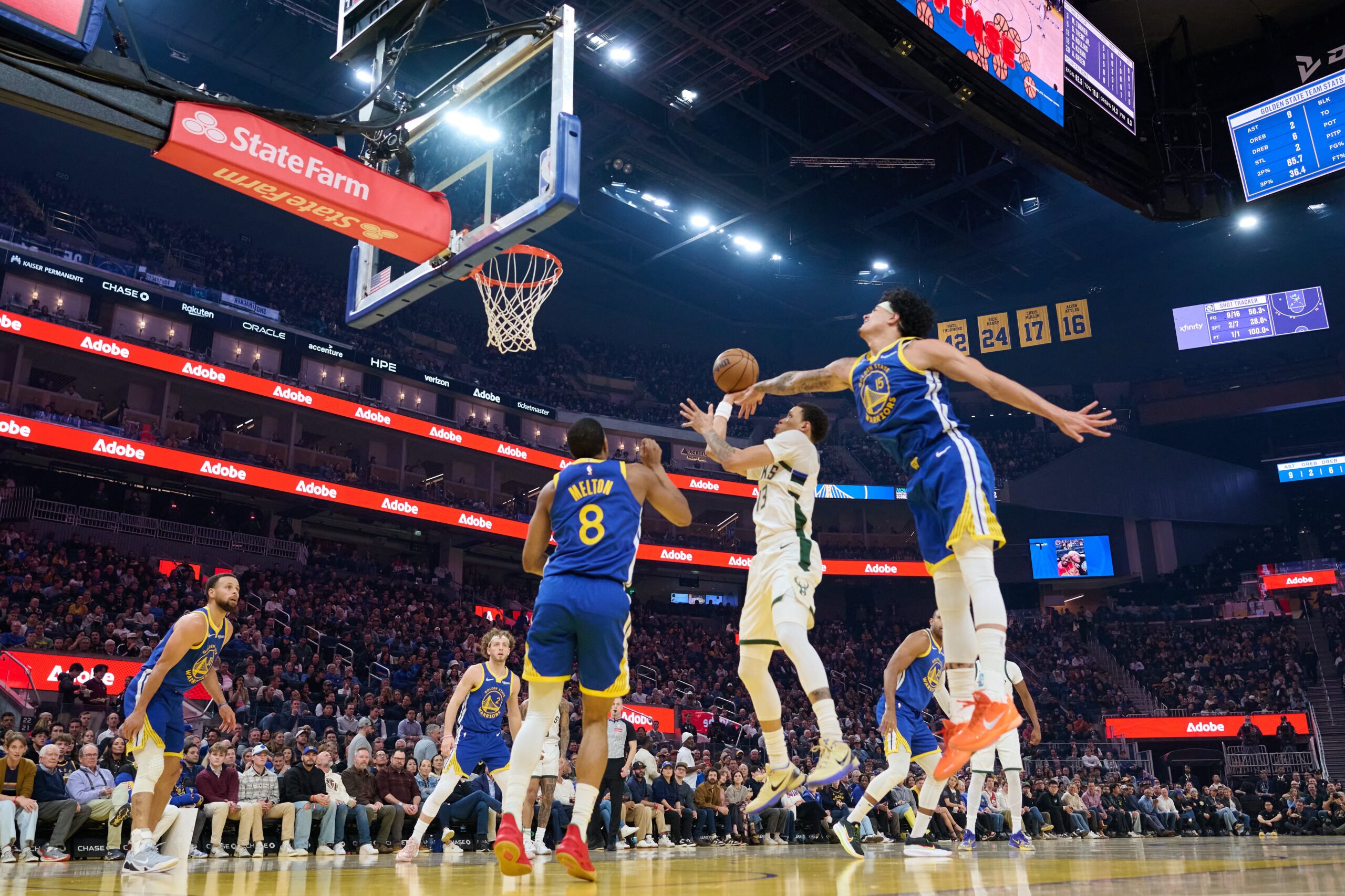 Vitória dos Warriors tem passe sem olhar de Gui Santos para Curry e briga entre torcedores; veja