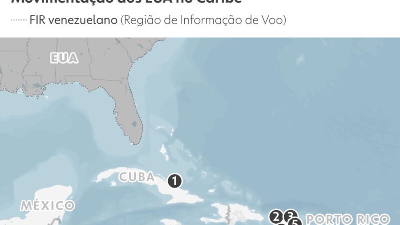 INFOGRÁFICO: como os EUA cercaram a Venezuela em operação que ameaça Maduro