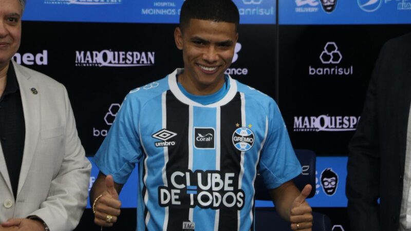 José Enamorado é apresentado pelo Grêmio e vive ansiedade por estreia: “Mais rápido possível”