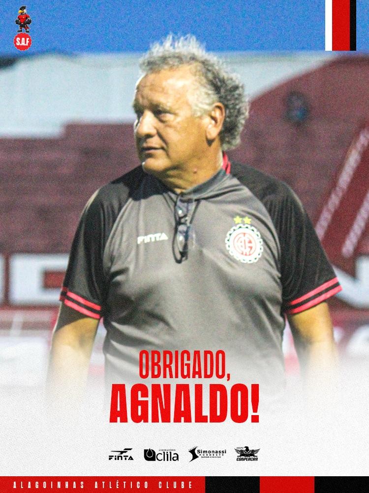 Atlético de Alagoinhas demite treinador Agnaldo Liz