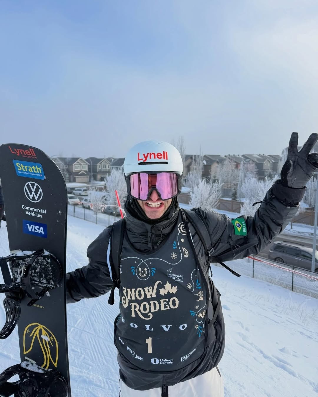 Pat Burgener conquista medalha inédita para o Brasil na Copa do Mundo de snowboard halfpipe