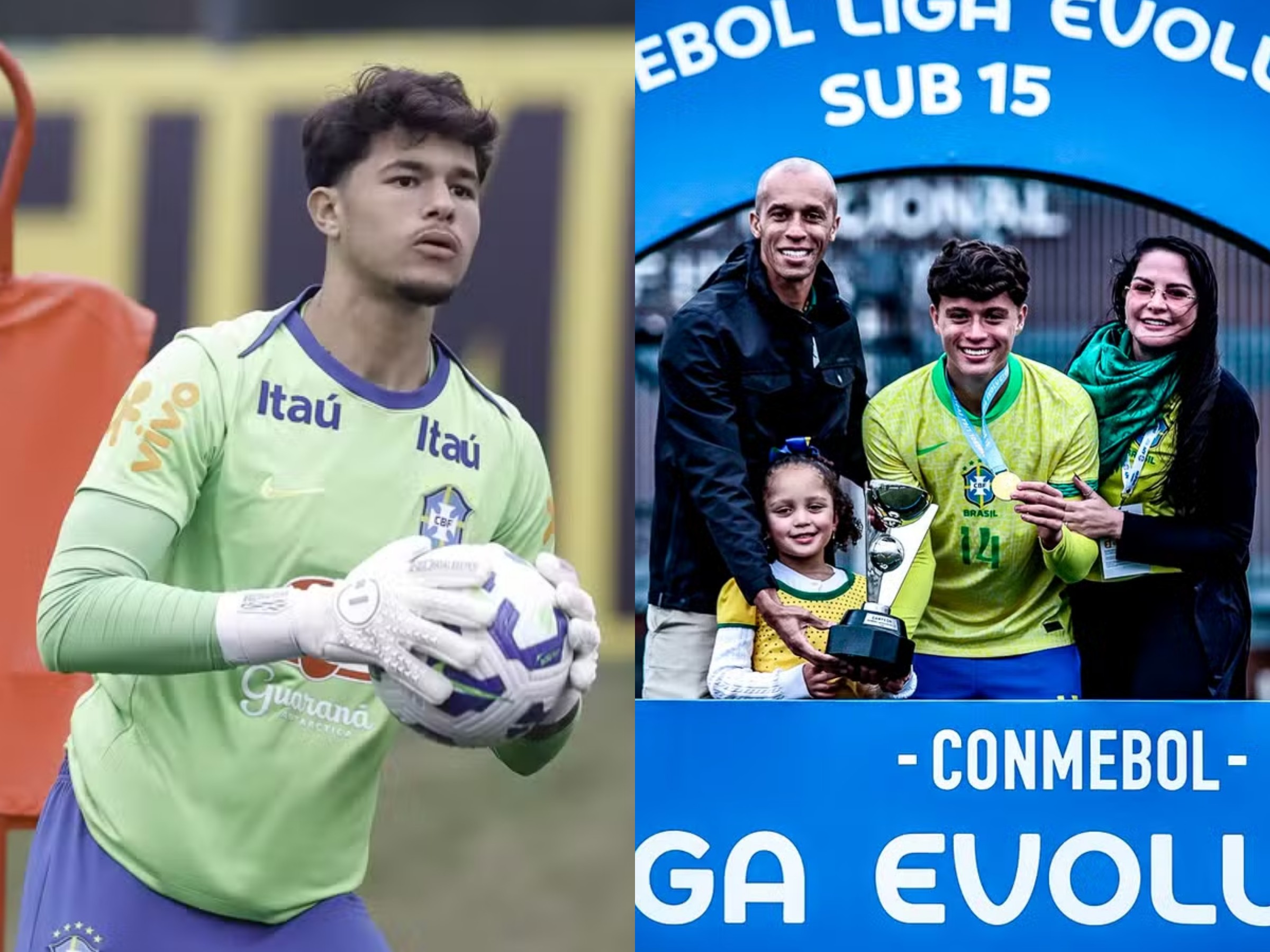 Seleção sub-16 é convocada com Bruninho Samudio e filho do ex-zagueiro Miranda; veja lista