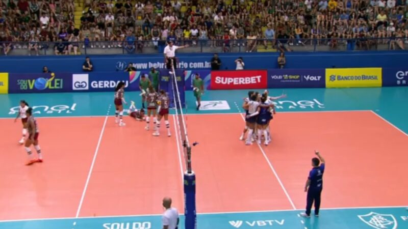 Minas atropela Fluminense fora de casa, vence set por 25 a 9 e segue vice-líder na Superliga