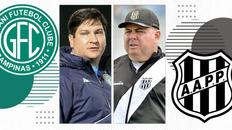 Guarani x Ponte põe frente a frente técnicos com retrospectos opostos no dérbi