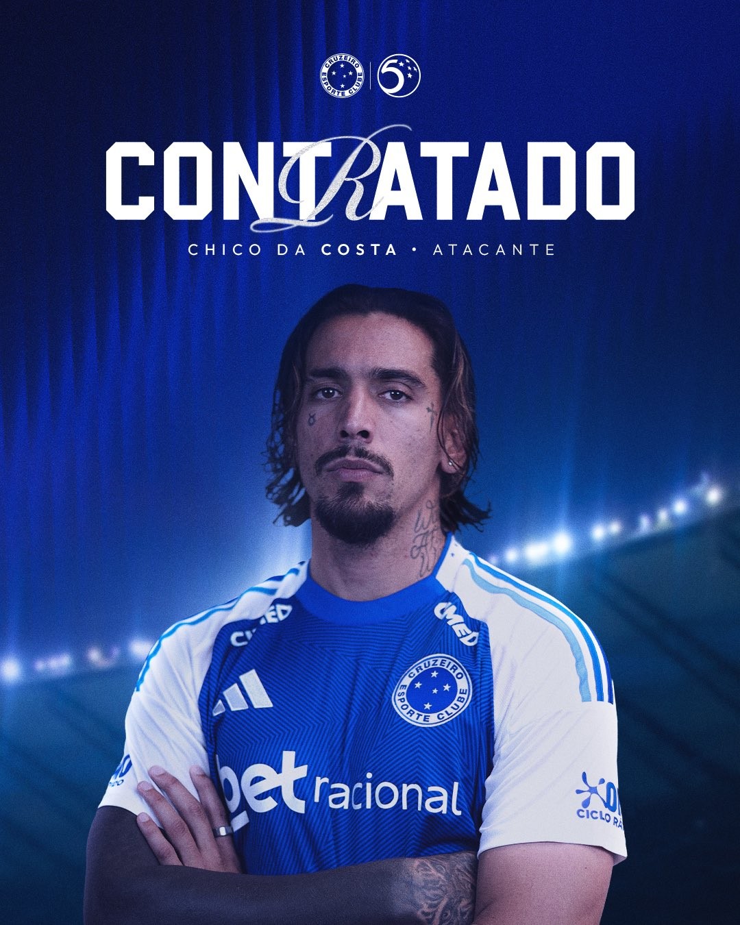 Cruzeiro anuncia contratação de Chico da Costa, ex-Mirassol