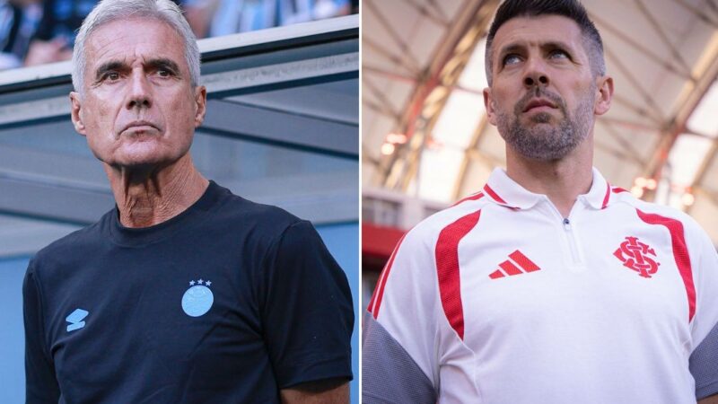 Castro x Pezzolano: Grêmio e Inter fazem clássico Gre-Nal inédito com técnicos estrangeiros