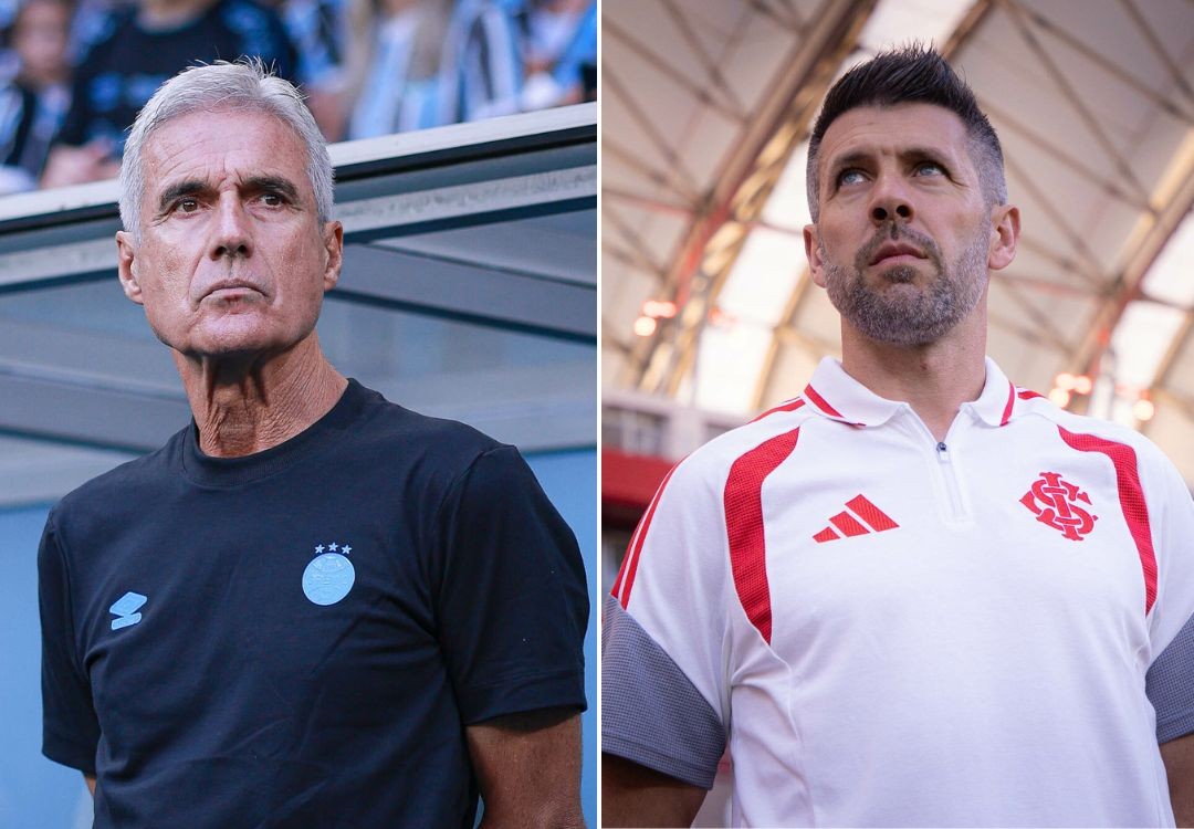 Castro x Pezzolano: Grêmio e Inter fazem clássico Gre-Nal inédito com técnicos estrangeiros