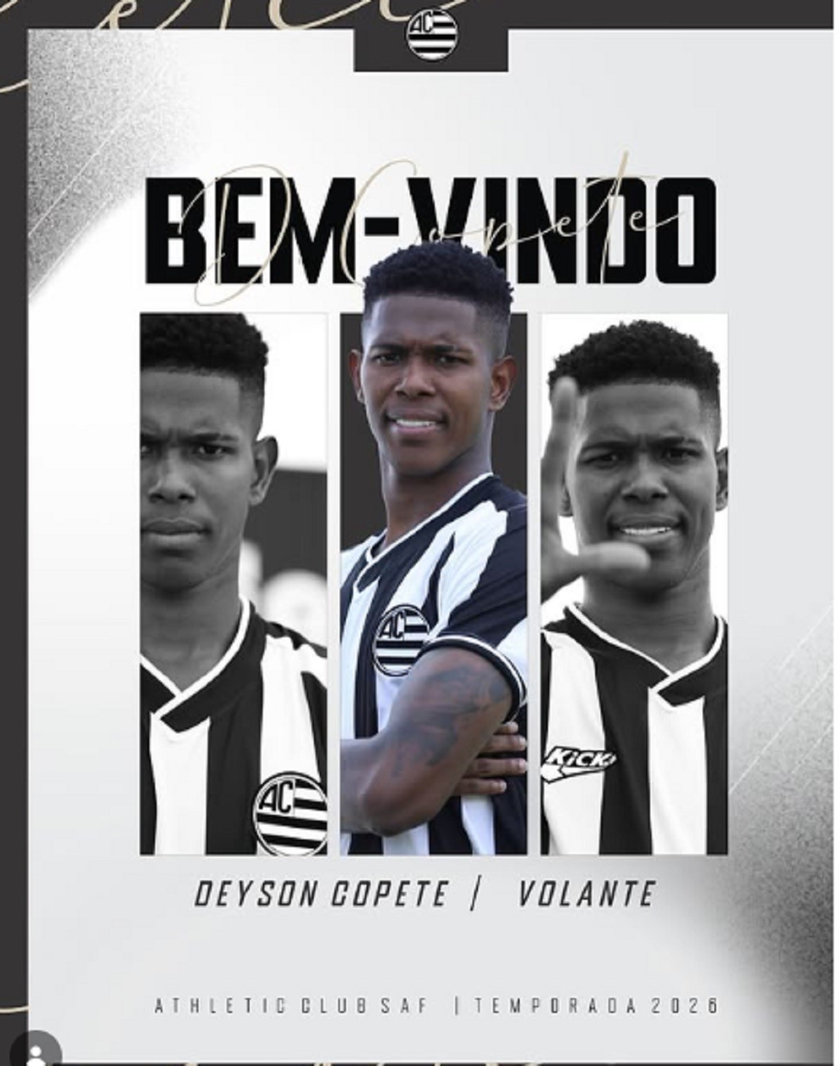 Athletic anuncia volante colombiano para sequência da temporada 2026