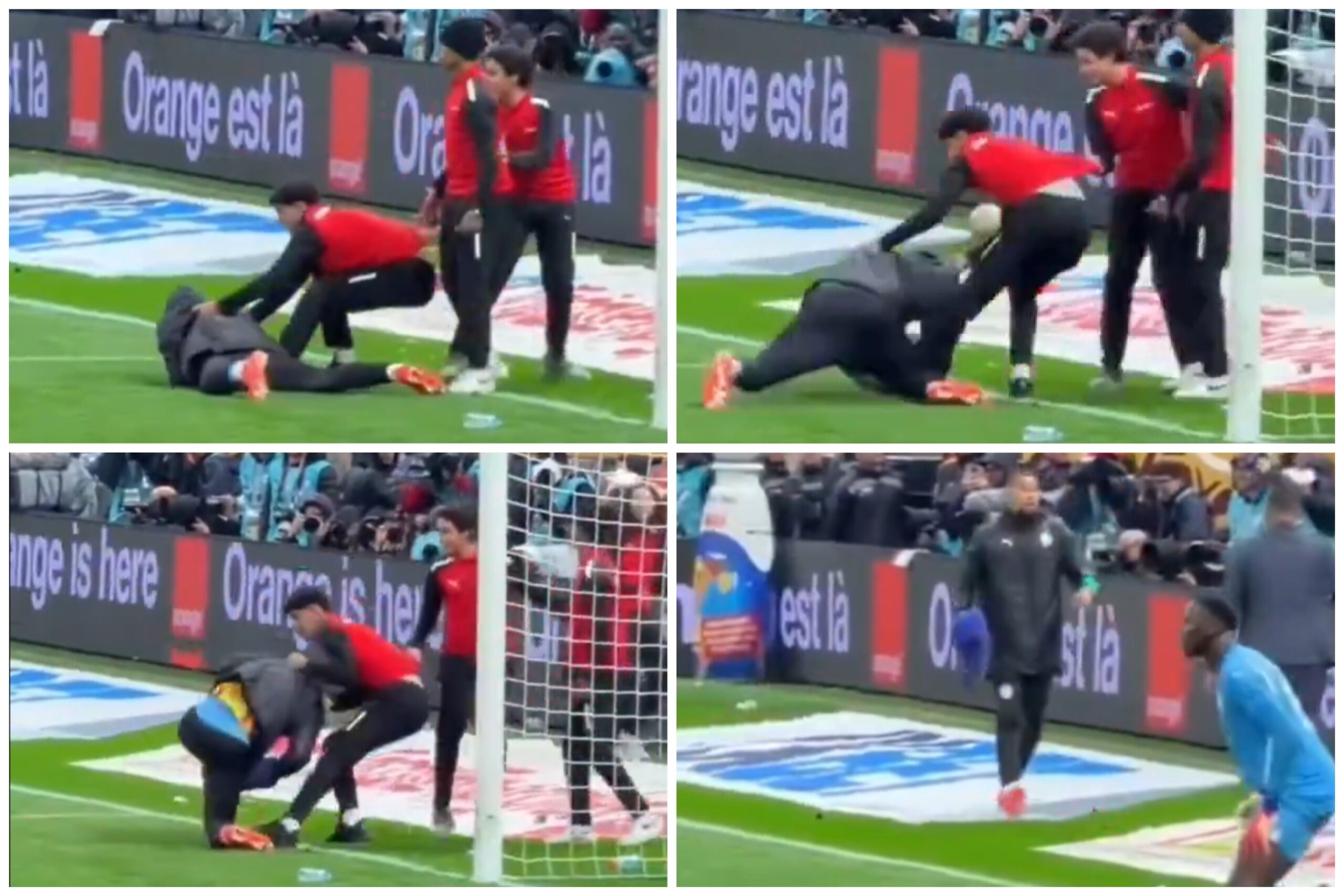 Gandulas tentam roubar toalha de herói de Senegal e arrastam goleiro reserva; veja o vídeo