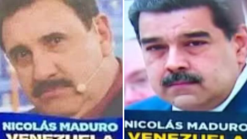 É #FAKE que canal de TV chileno confundiu Maduro com Ratinho; trata-se de montagem