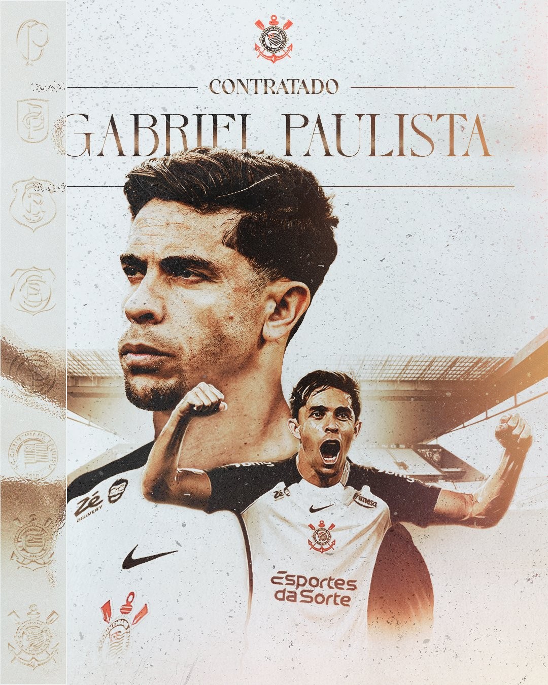 Corinthians anuncia a contratação do zagueiro Gabriel Paulista