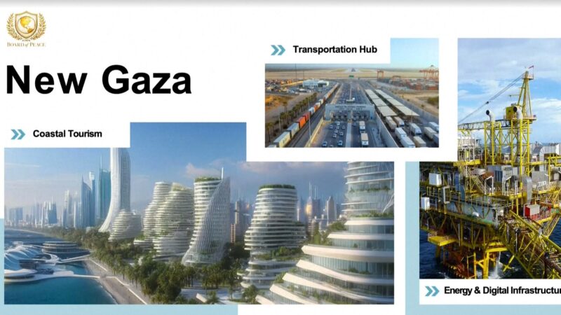 Trump revela plano para reconstrução de Gaza: ‘Ótima locação pro mercado imobiliário’