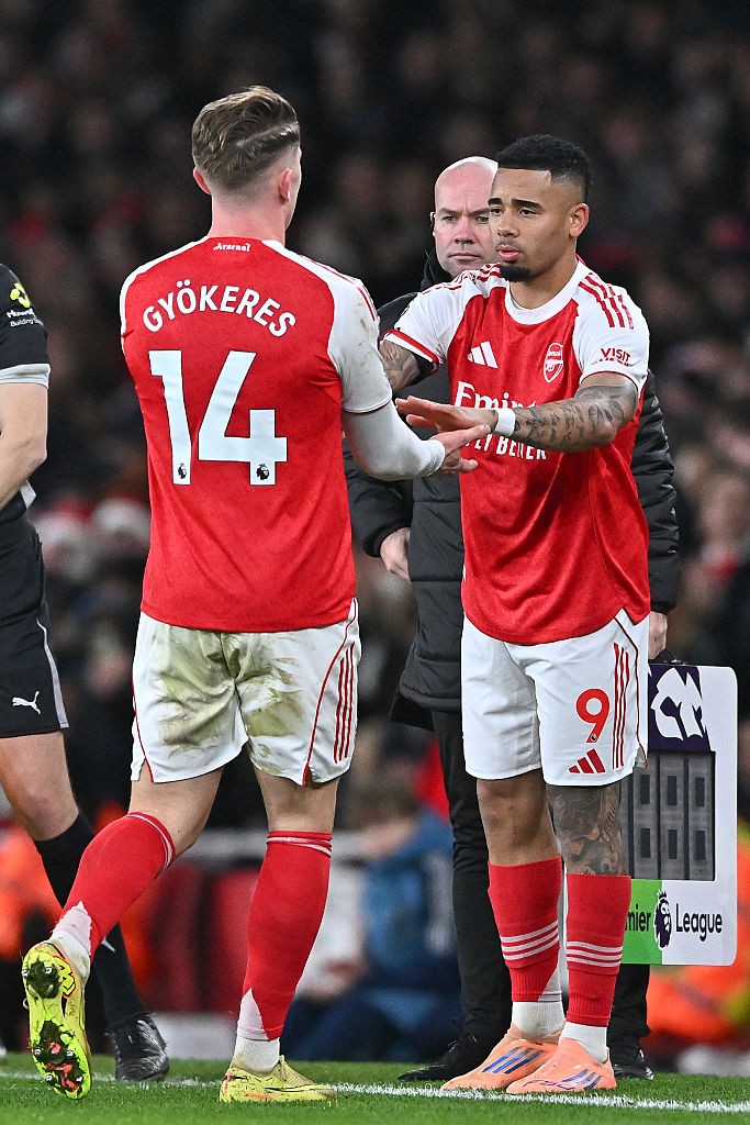 Gabriel Jesus defende Gyökeres em falta de gols no Arsenal: “Já estive na posição dele”