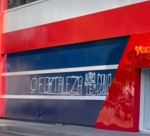 Muros do Fortaleza são pichados às vésperas de eleições para Conselho da SAF