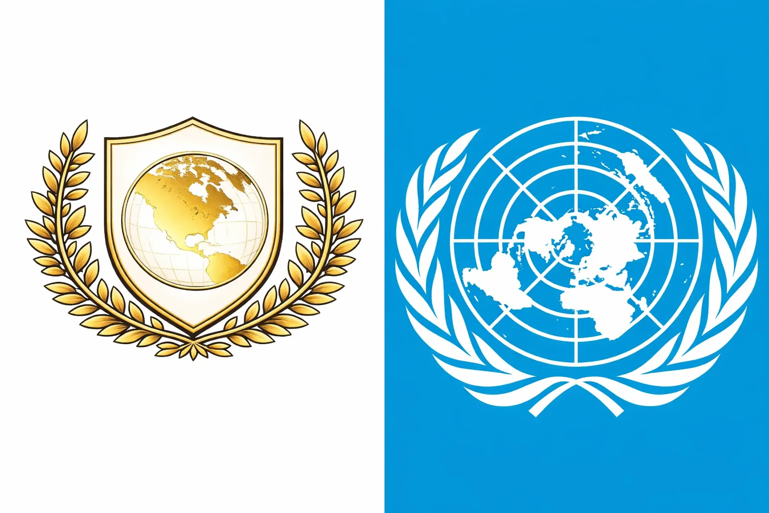 Logo do ‘Conselho da Paz’ de Trump é quase o mesmo da ONU, mas dourado e com EUA no centro; compare