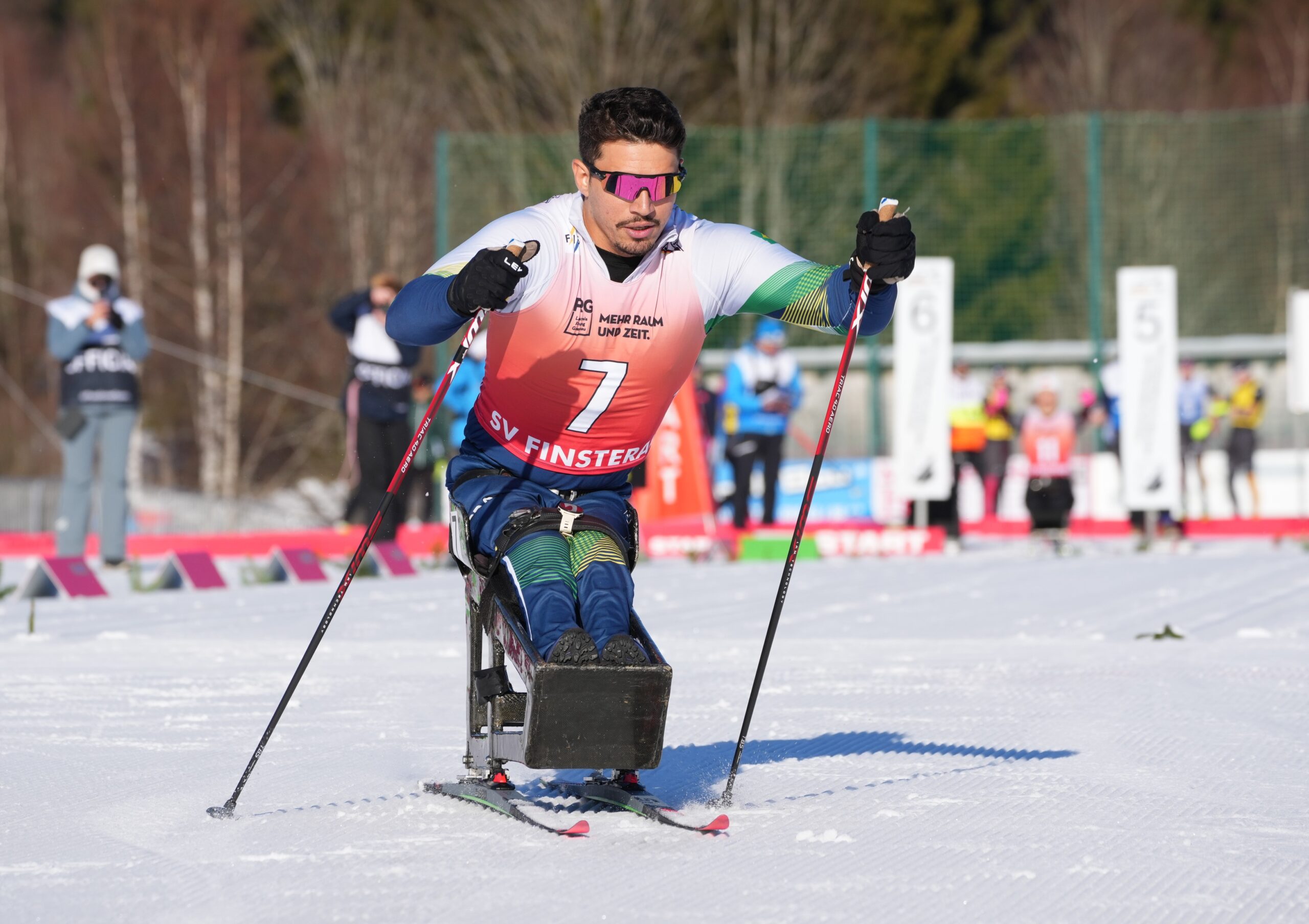 Cristian Ribera fatura segundo ouro na etapa da Copa do Mundo de esqui paralímpico