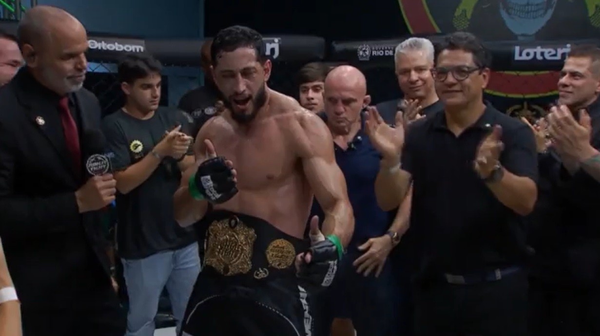 Jungle 144: João Dantas mantém título dos médios ao finalizar rival em evento no Bope