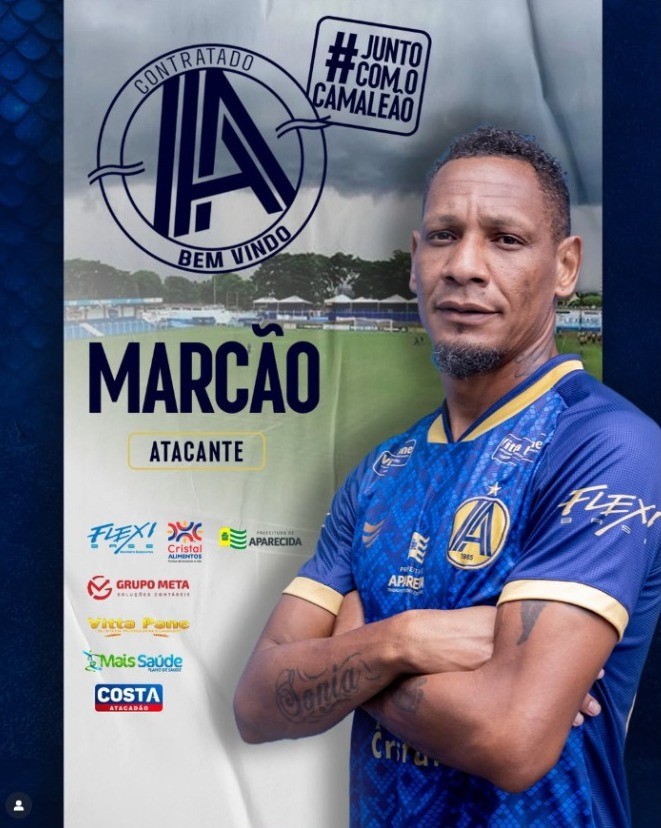 Aparecidense anuncia contratação do atacante Marcão