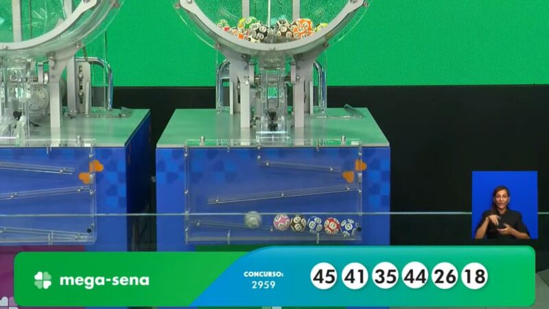 Mega-Sena, concurso 2.959: prêmio acumula e vai a R$ 35 milhões