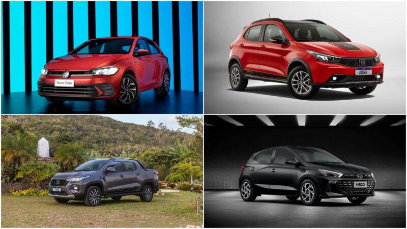 Strada, Polo, Argo, T-Cross e HB20: veja o ranking, mês a mês, dos 5 carros mais vendidos de 2025
