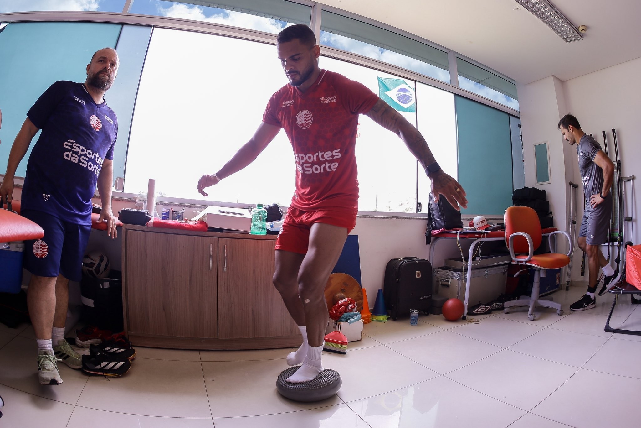 Juninho evolui na recuperação e inicia trabalhos físicos no Náutico