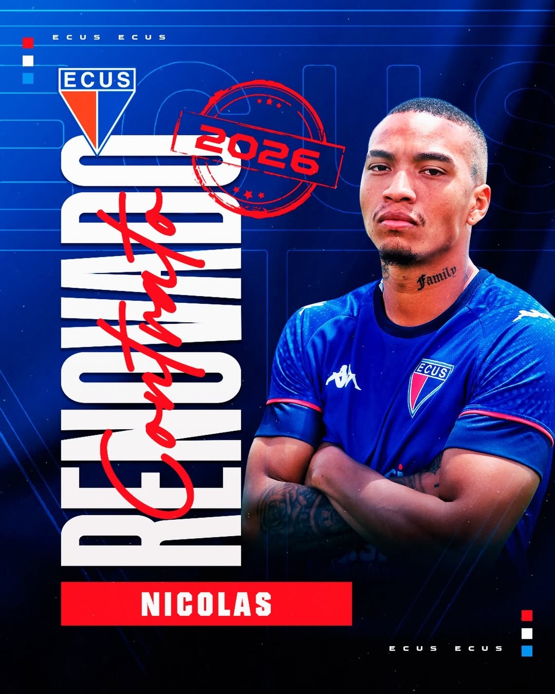 Ecus renova com o zagueiro Nicolas Matheus e chega a 21 nomes confirmados para a Série A4