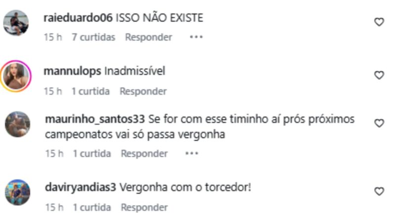 Torcedores se revoltam após time do interior abrir 3 a 0 e tomar a virada: “Isso não existe”