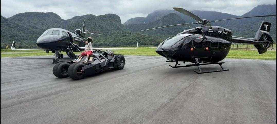 Jatinho, helicóptero e “Batmóvel”: veja trio de mimos de Neymar que vale mais de R$ 300 milhões