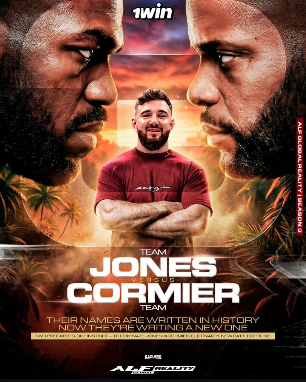 Jon Jones e Daniel Cormier serão treinadores de times rivais em reality na Rússia