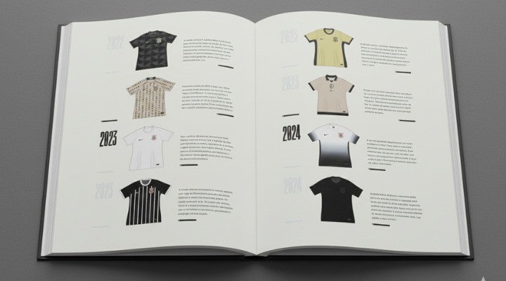 Livro de luxo mostra história e fotos das camisas do Corinthians