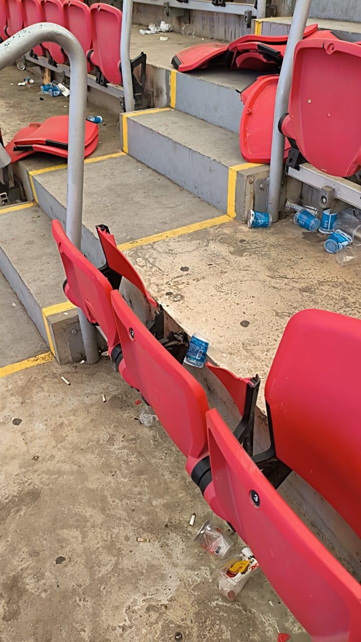 Inter contabiliza prejuízo com danos no Gre-Nal e tem até banco de reservas do Grêmio quebrado