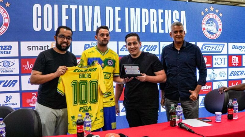 Porto Velho anuncia Tcharlles e celebra 100 jogos de Emerson Bacas