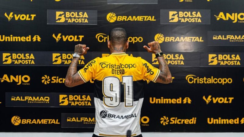 Coincidência? Otero vai jogar com o número do título mais importante do Criciúma