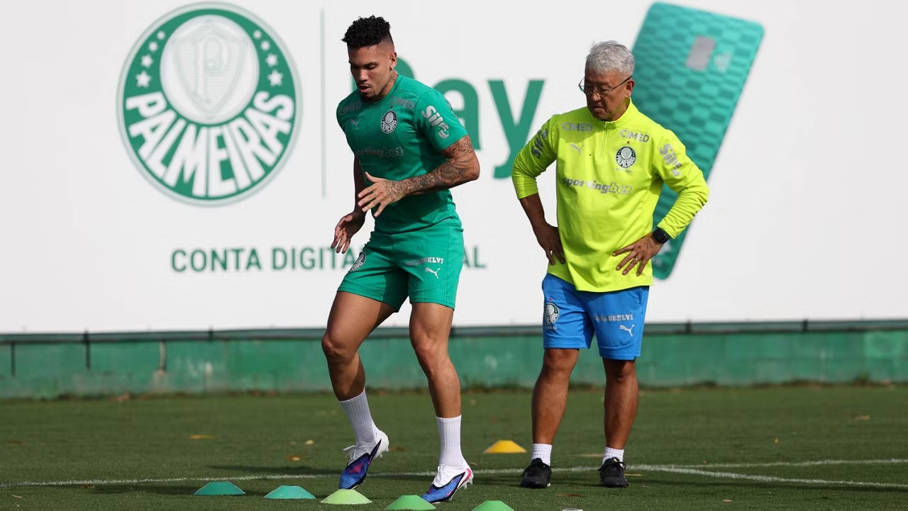 Palmeiras tem Felipe Anderson de volta e se anima com evolução de Paulinho: “Muito positiva”