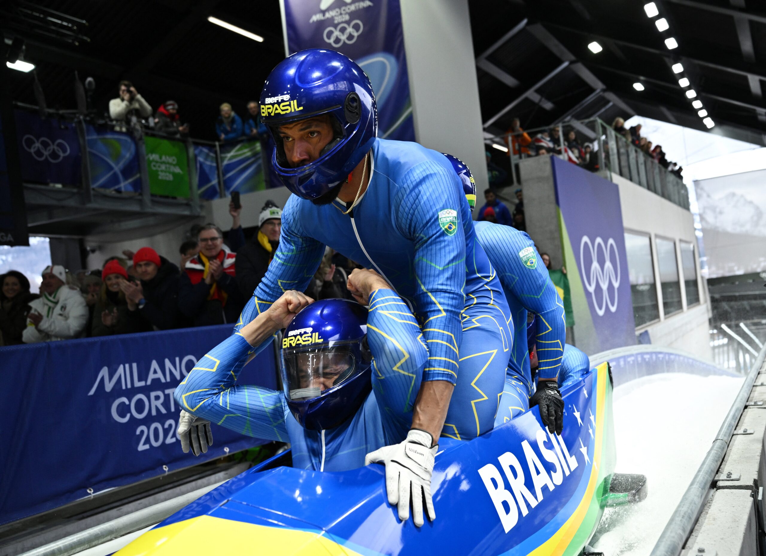 Brasil fica em 19º no bobsled 4-man e tem melhor resultado em Olimpíadas de Inverno