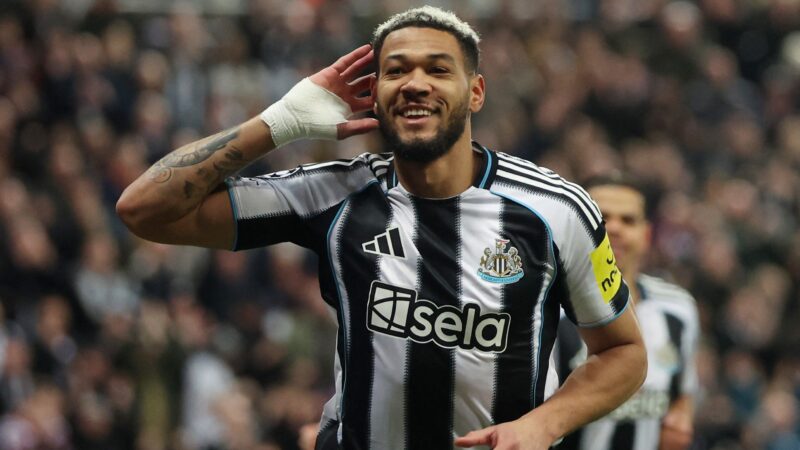 Recuperado de lesão, Joelinton marca pelo Newcastle e sonha com Copa: “Reta final de convocações”
