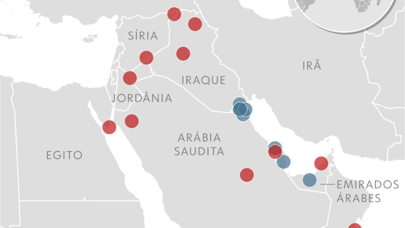 Bases militares dos EUA estão sob ataque do Irã