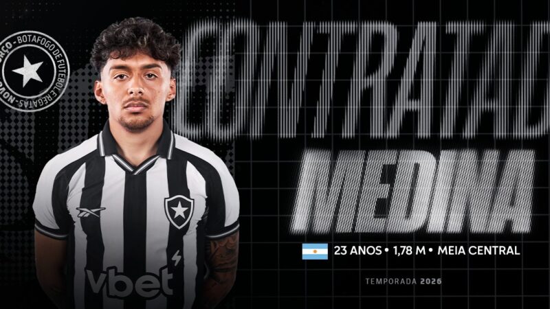 Medina chega ao Rio para se apresentar ao Botafogo