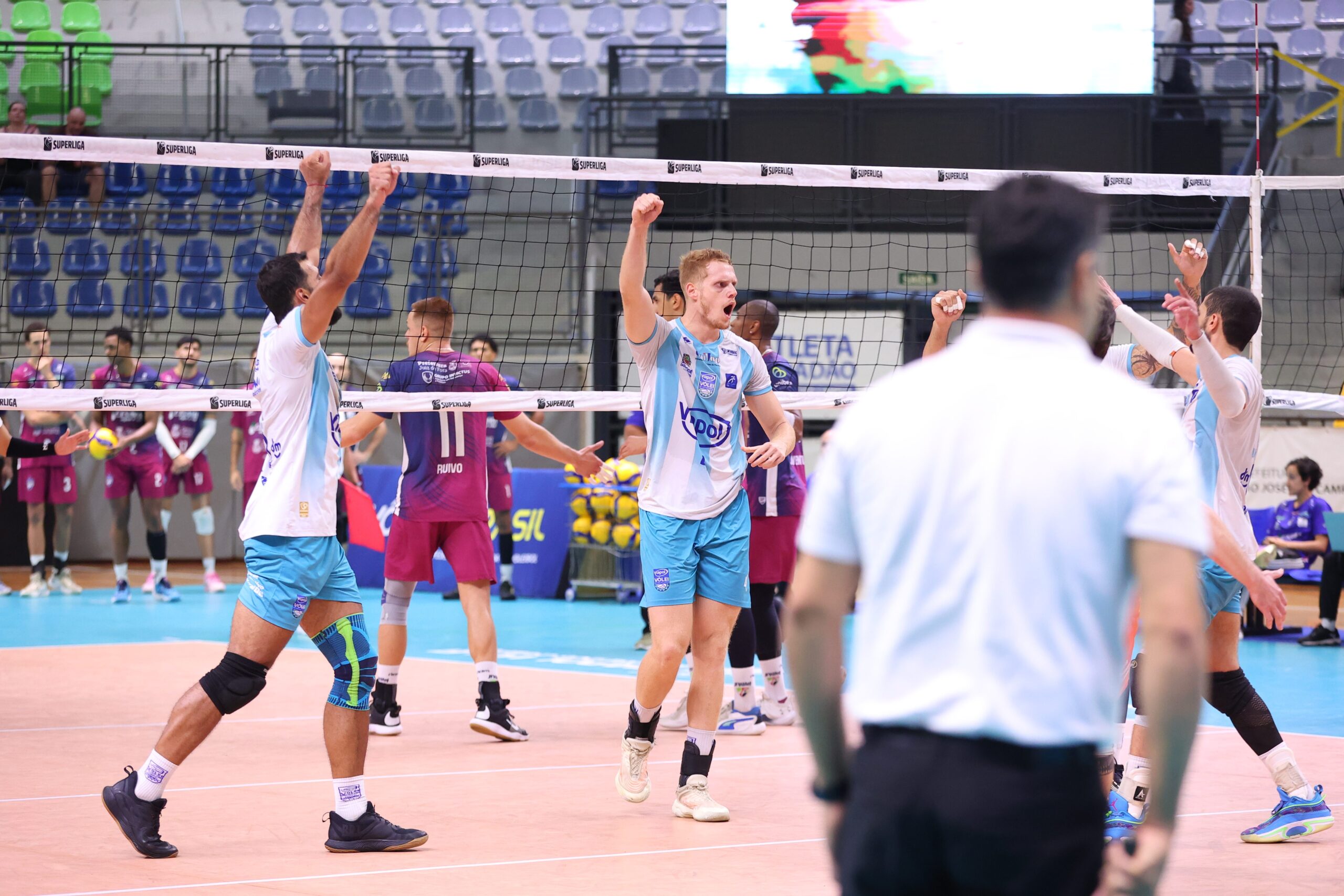 São José vence Juiz de Fora e deixa zona de rebaixamento da Superliga Masculina de Vôlei